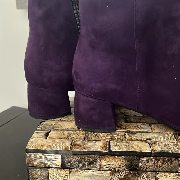 NWT GABOR Samtchevreau Purple Suede Zip-up Ankle Boots - Size 6.5 - Picture 13 of 17